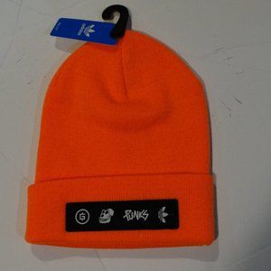 adadis punks new orange tall beanie new with tag one size